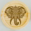 Wild Animals Mandala Coasters Elephant