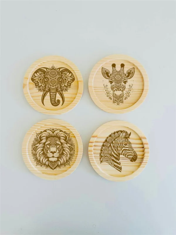 Wild Animals Mandala Coasters Calgary
