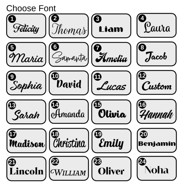 Wooden Name - Letters