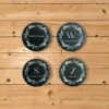 Slate Coasters Personalised With Your Name and Drink