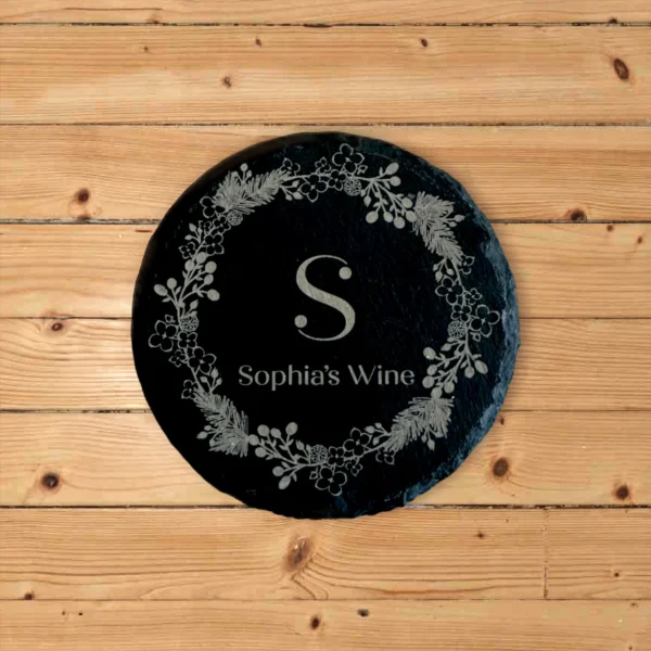 Slate Coasters Personalised With Your Name and Drink