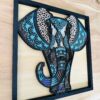 Multi-Layer Elephant Wood Art Calgary