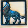 Multi-Layer Wolf Wood Art Calgary