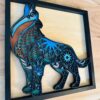 Multi-Layer Wolf Wood Art Calgary