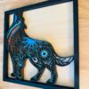 Multi-Layer Wolf Wood Art Calgary