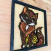 Multi-Layer Cat Wood Art Calgary