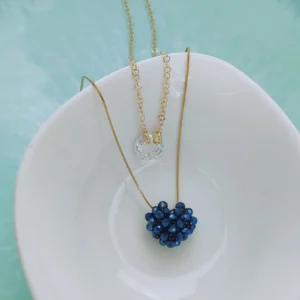 heart necklace handmade jewelry